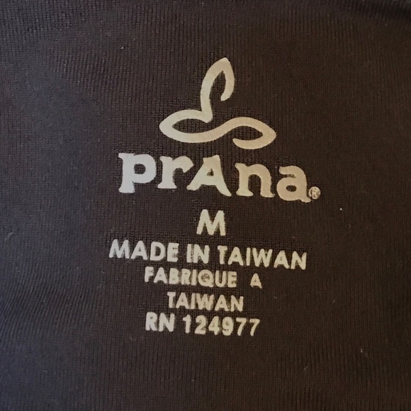 NWOT Prana Yoga Pants Black Straight Leg Medium Mid-Rise Inseam 32" - Picture 6 of 8